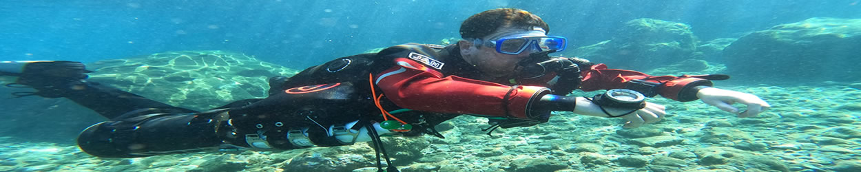 rebreather sidemount diving in Lanzarote